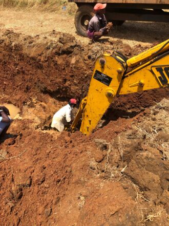 Traditional gemstone mining in Ratnapura
